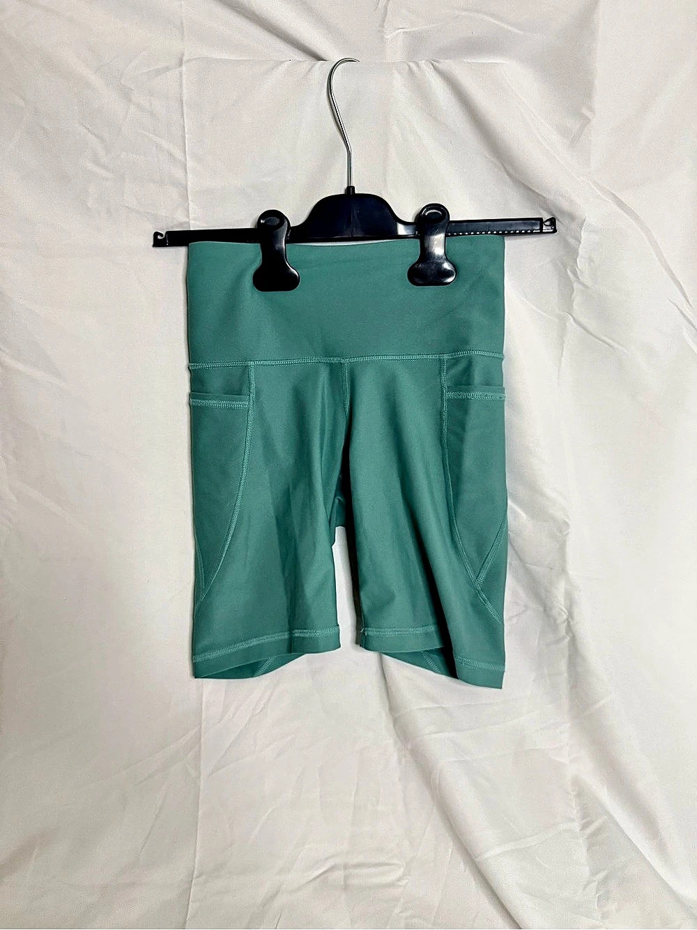 Old Navy High-Waisted PowerSoft Pocket Biker Shorts Green